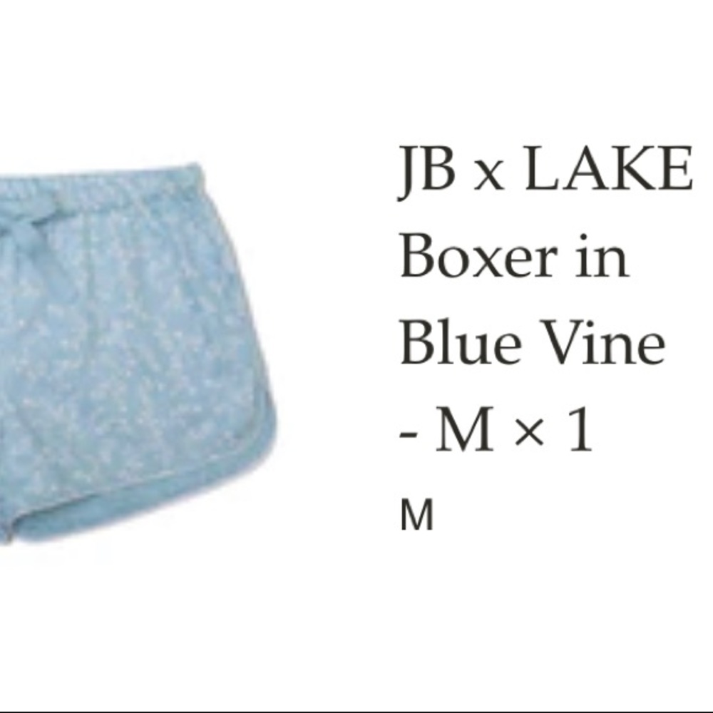 Julia Berolzheimer x Lake poplin pajama shorts size M